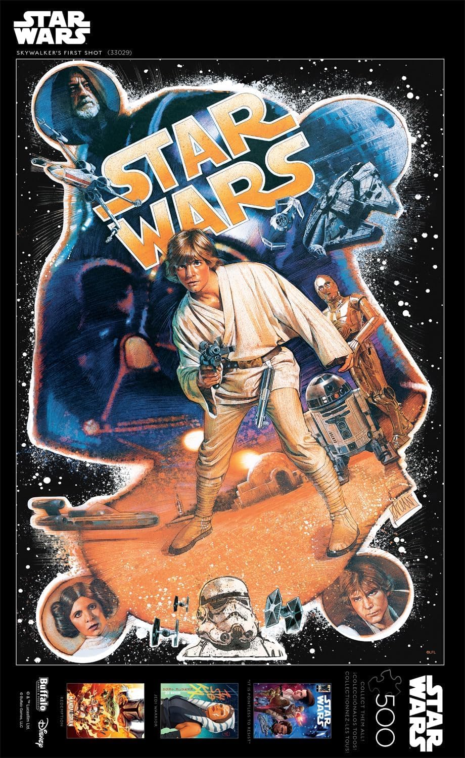 Buffalo Games - Star Wars - Skywalkers First Shot - 500 Piece Jigsaw Puzzle for Adults -Challenging Puzzle Perfect for Game Nights - Finished Size is 21.25 x 15.00