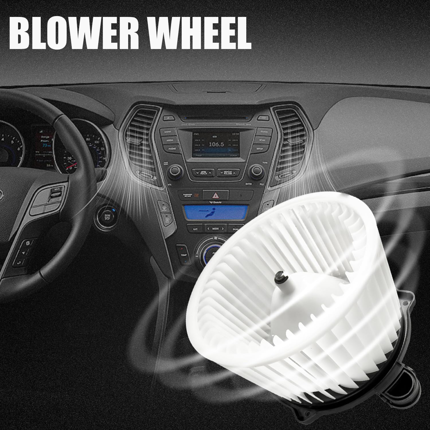 75867 HVAC Heater Blower Motor Fit for Hyundai Elantra 2018-2020 Santa Fe 2010-2018 Santa Fe Sport 2013-2018, for Kia Cadenza Optima Sedona Sorento AC Heater Blower Motor Fan Replace# 700258, SK700258