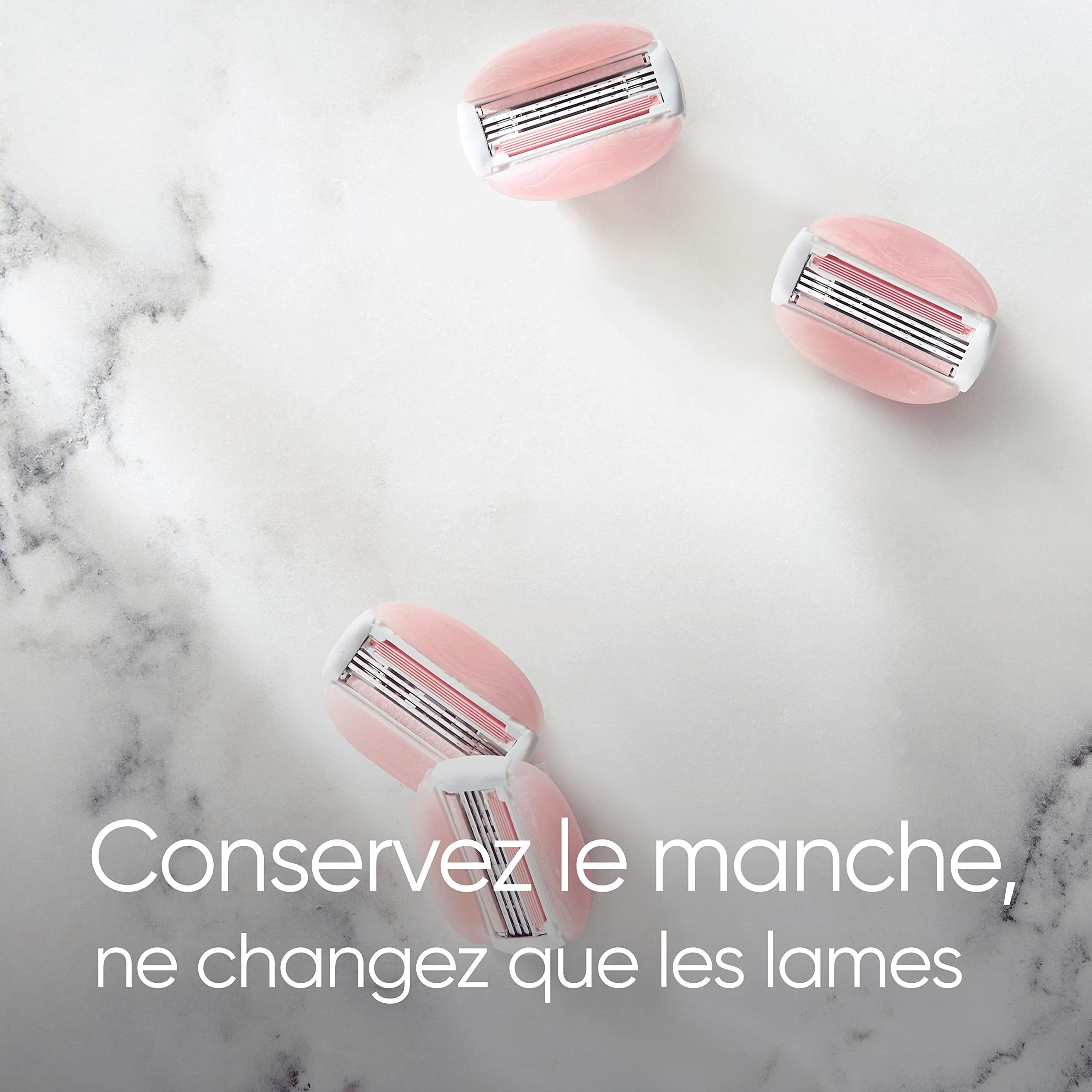 Gillette Venus ComfortGlide Spa Breeze Lot De 12 Recharges De Rasoir Pour Femmes, À 3 Lames Et Une Barre De Soin Flexible Pour Un Rasage En Douceur, Parfum Thé Blanc