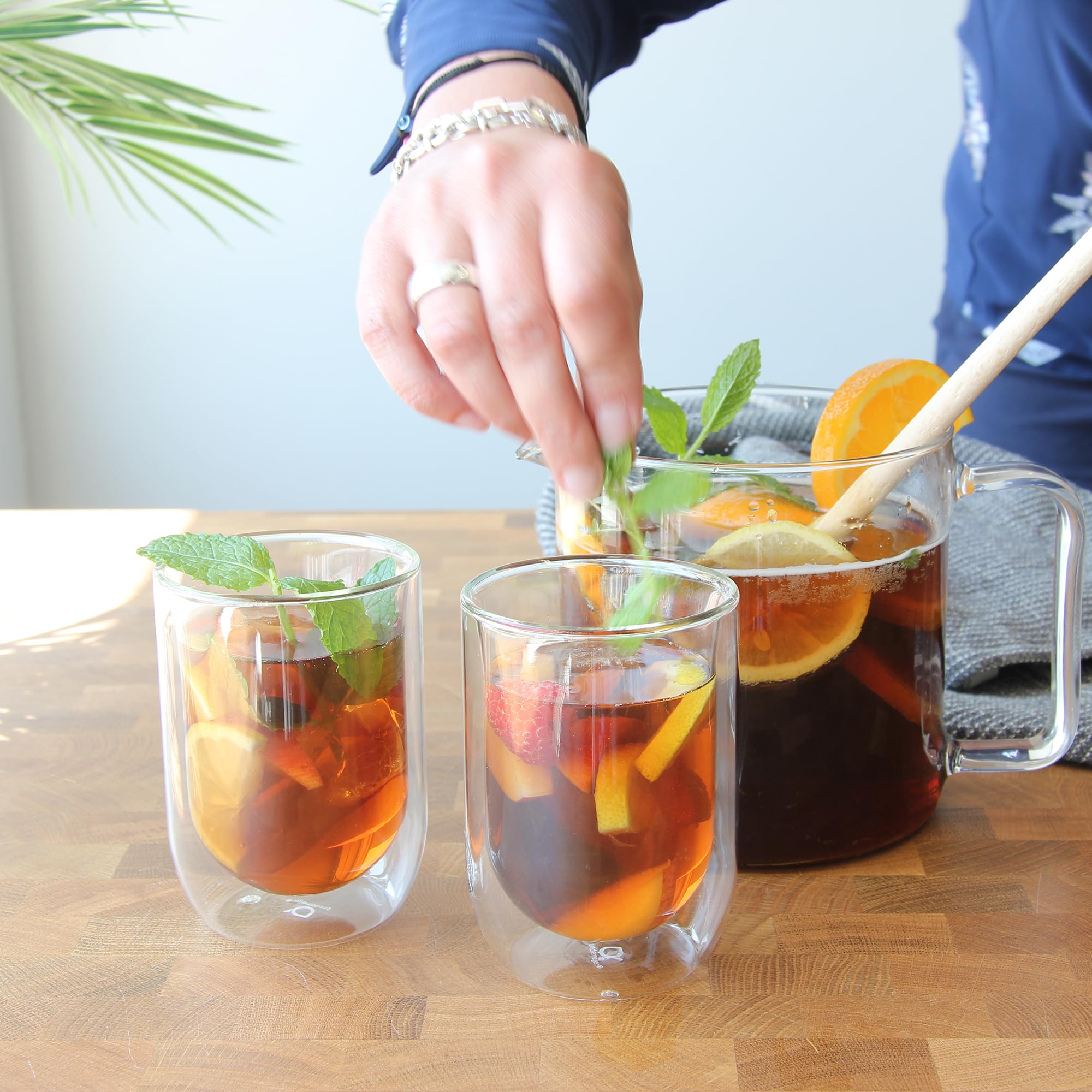 Bredemeijer Teekanne Emma 1,3L mit Edelstahlfilter Transparant