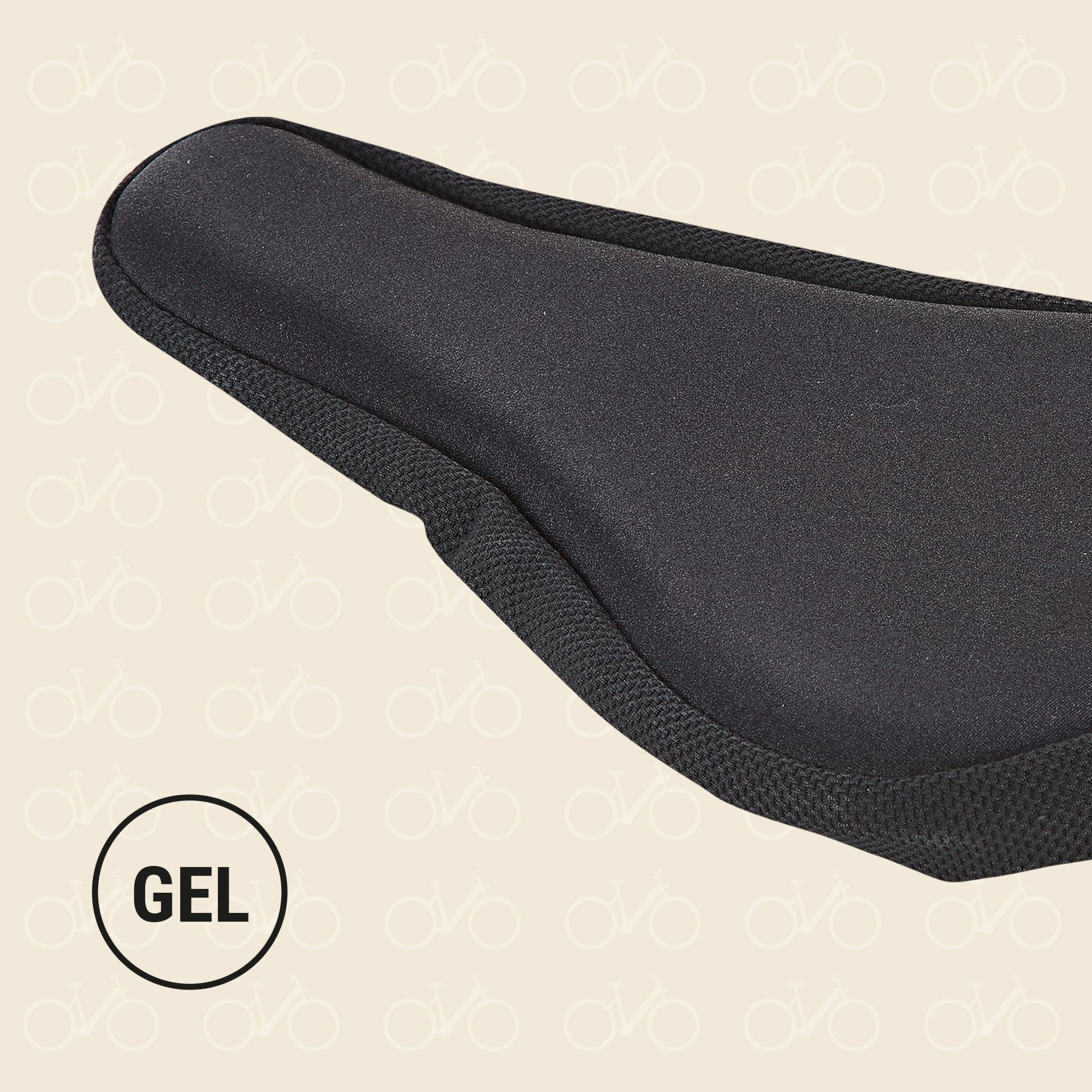 Prophete Coprisella con Inserto in Gel e Coulisse – Copri Sella ergonomica per Un Elevato Comfort di Guida, Design Sottile, Nero, Personalizzabile Individualmente per Bicicletta ed e-Bike