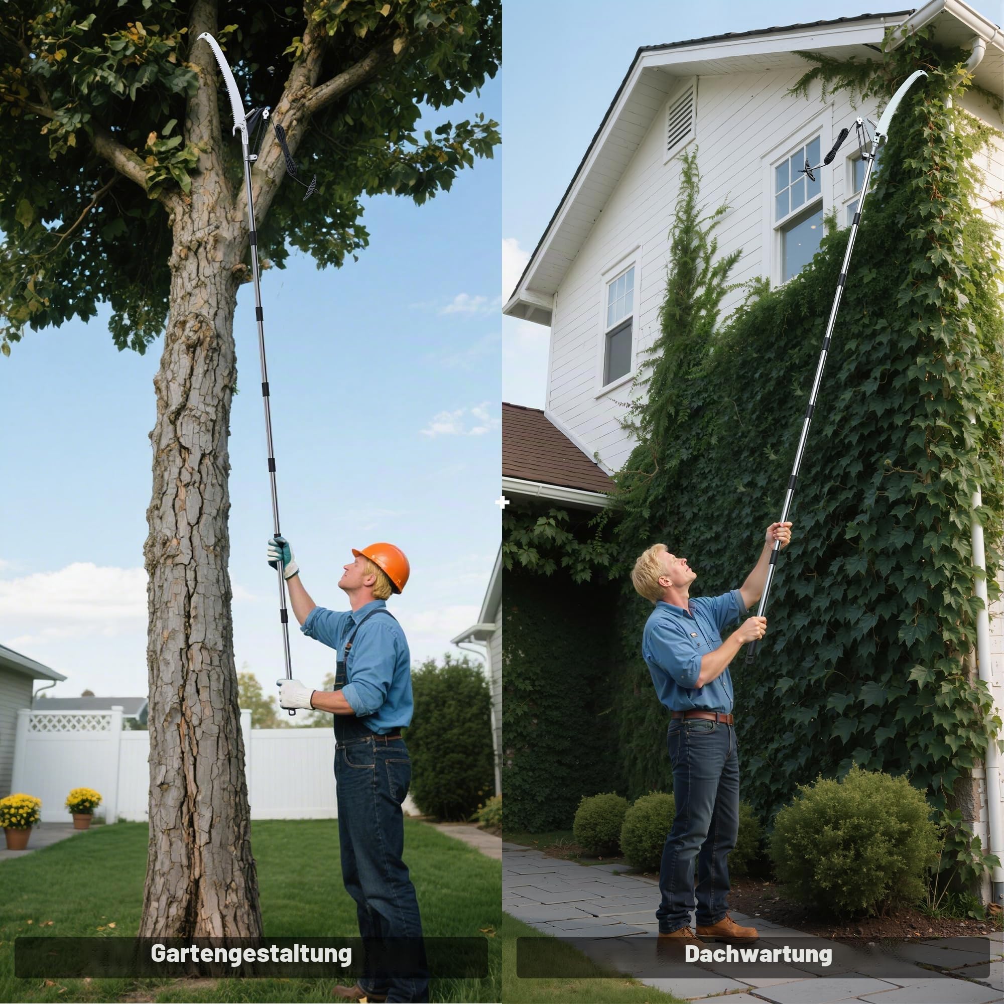 FLORA GUARD Teleskop Astsäge & Astschere 2-in-1 bis 5 m