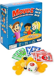 Kenson Kids Movez â€“ The Award Winning Game That Gets Kids Moving! Charades, Scavenger Hunt and Exercise Game for Kids of All Ages! Indoor or Out!