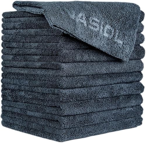 Miniatura 2 de Nasiol Wipe&Buff - Paño de limpieza de microfibra y revestimiento de cerámica, profesional, altamente absorbente, sin pelusa ni manchas, sin bordes,