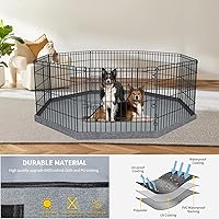 Vista 4 de PETIME Tapete de Cubierta Inferior para Corral de Perro Almohadilla Resistente al Agua Protector de Piso para Uso Interior y Exterior Se Ajusta a