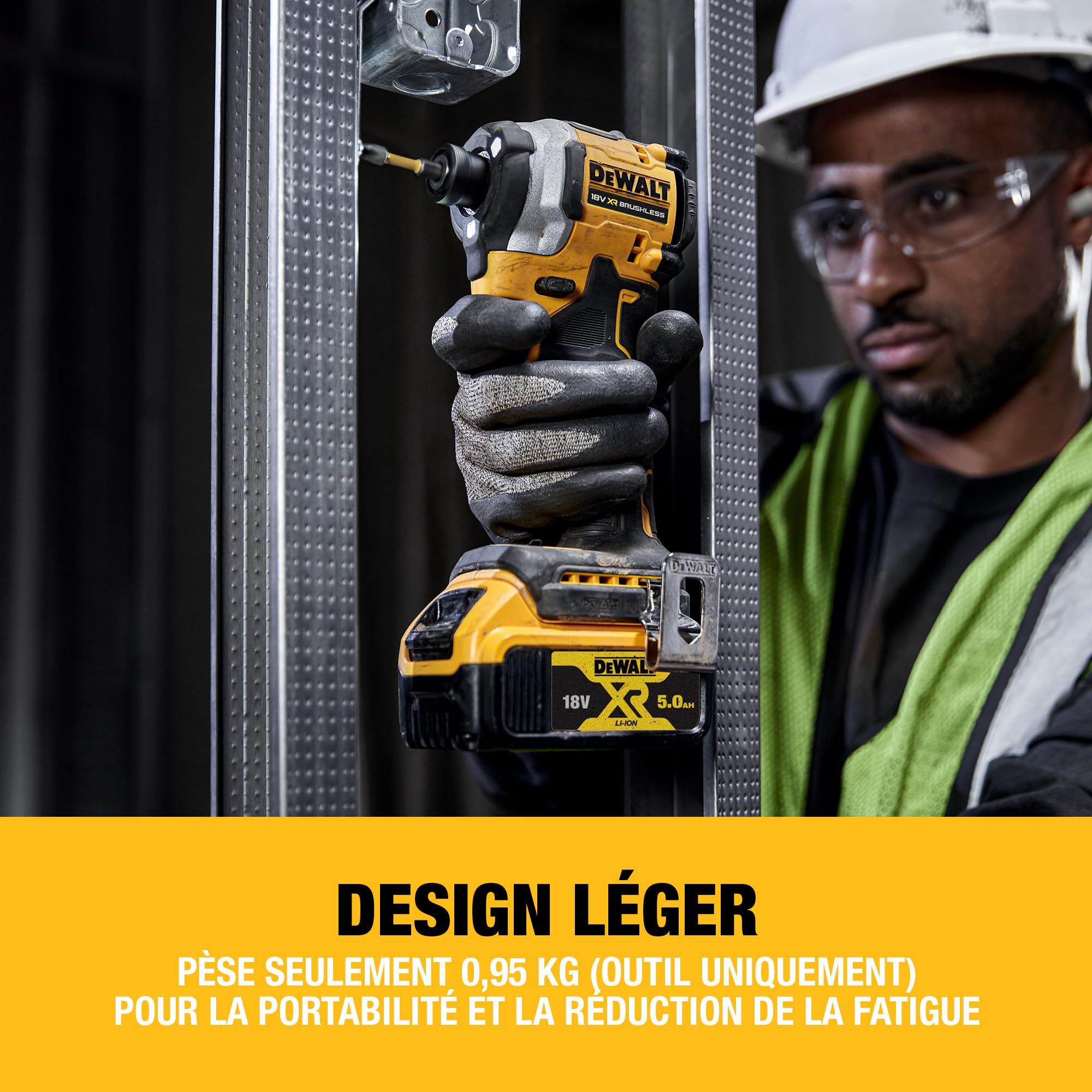 DEWALT Visseuse à Chocs Compacte XR 18V Brushless DCF850N-XJ