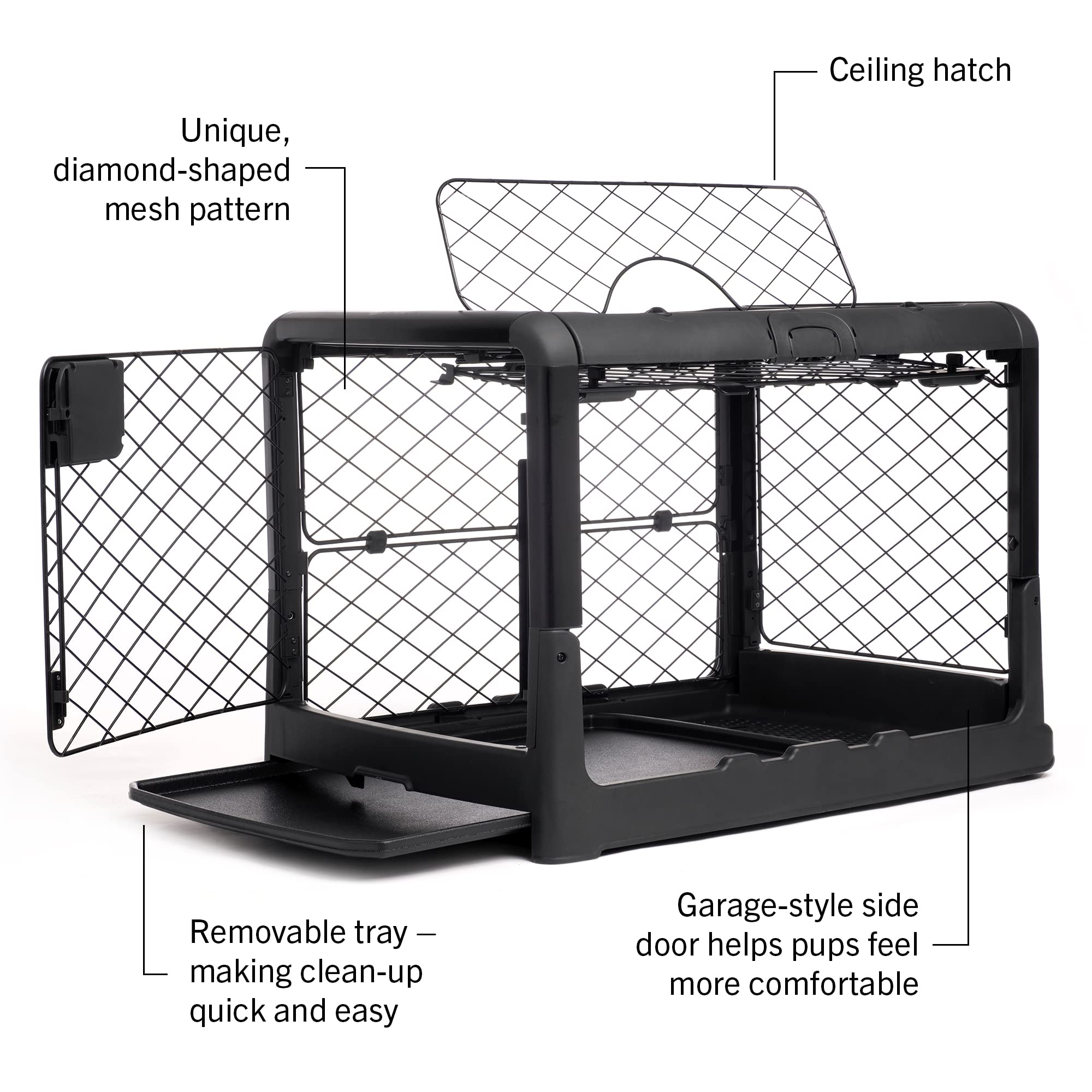 Diggs Revol Collapsible Dog Crate, Portable Dog Crate, Travel Dog Crate