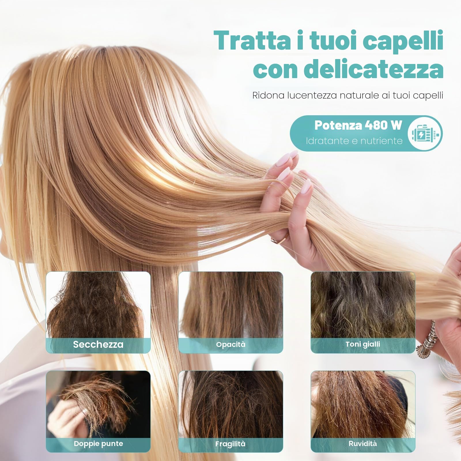 Casco a vapore per capelli, 220 V, salone professionale, ozono per capelli, asciugacapelli, macchina per la cura dei capelli a vapore, con ugello rotante a 360 gradi, per capelli Dye Home Care Heating