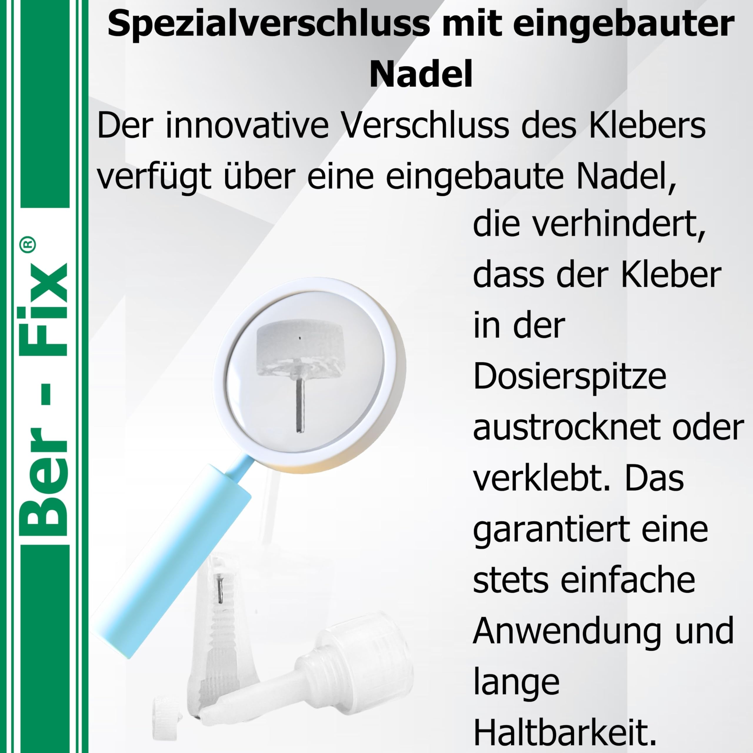 Ber-Fix PE PP PTFE Kunststoffkleber Set Industriebedarf(50g + 15ml) mit