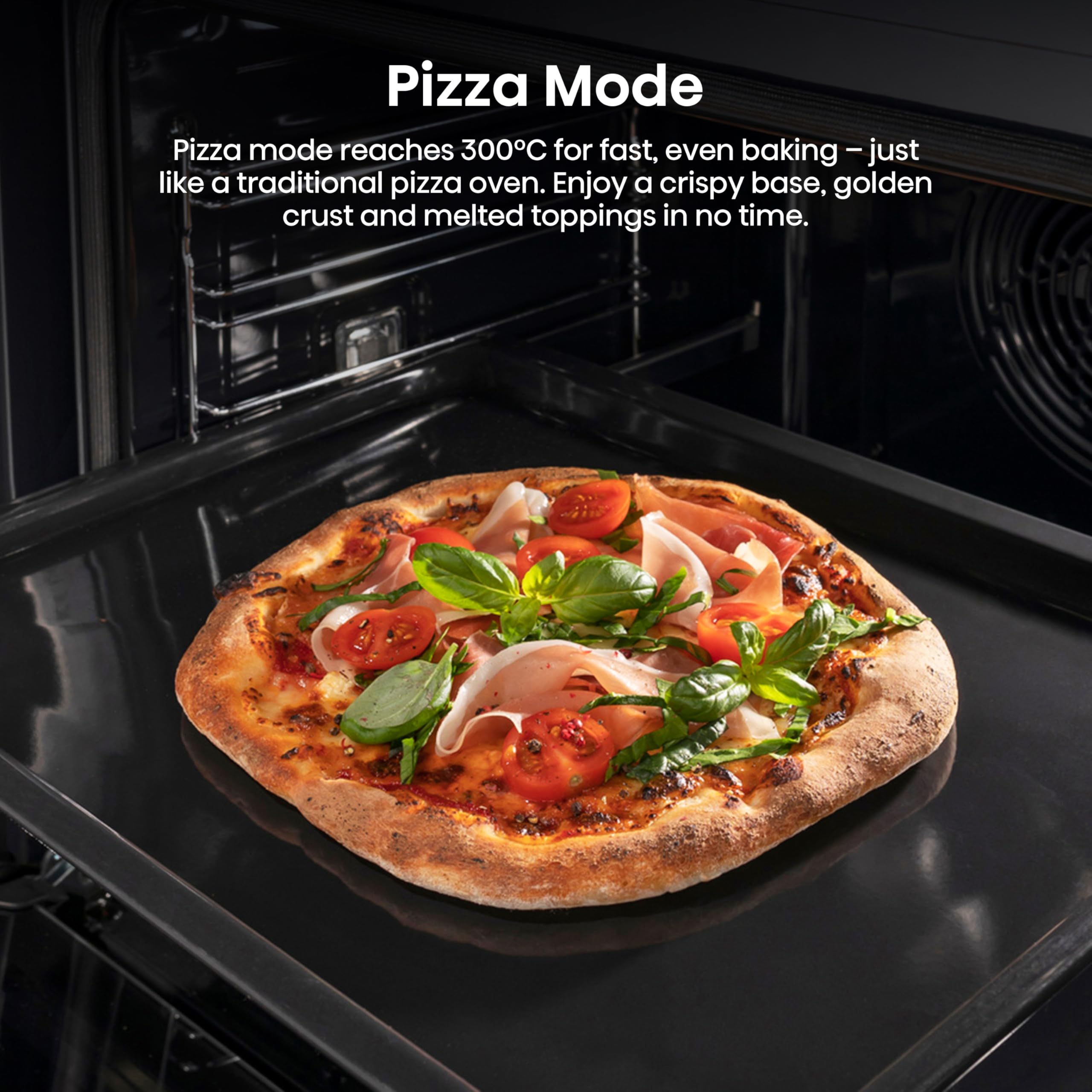 Hisense Hi4 BlackLine 77L BSA66226ADBGUK Built-In Electric Single Oven with Air Fry - Black - A Rated — view 7