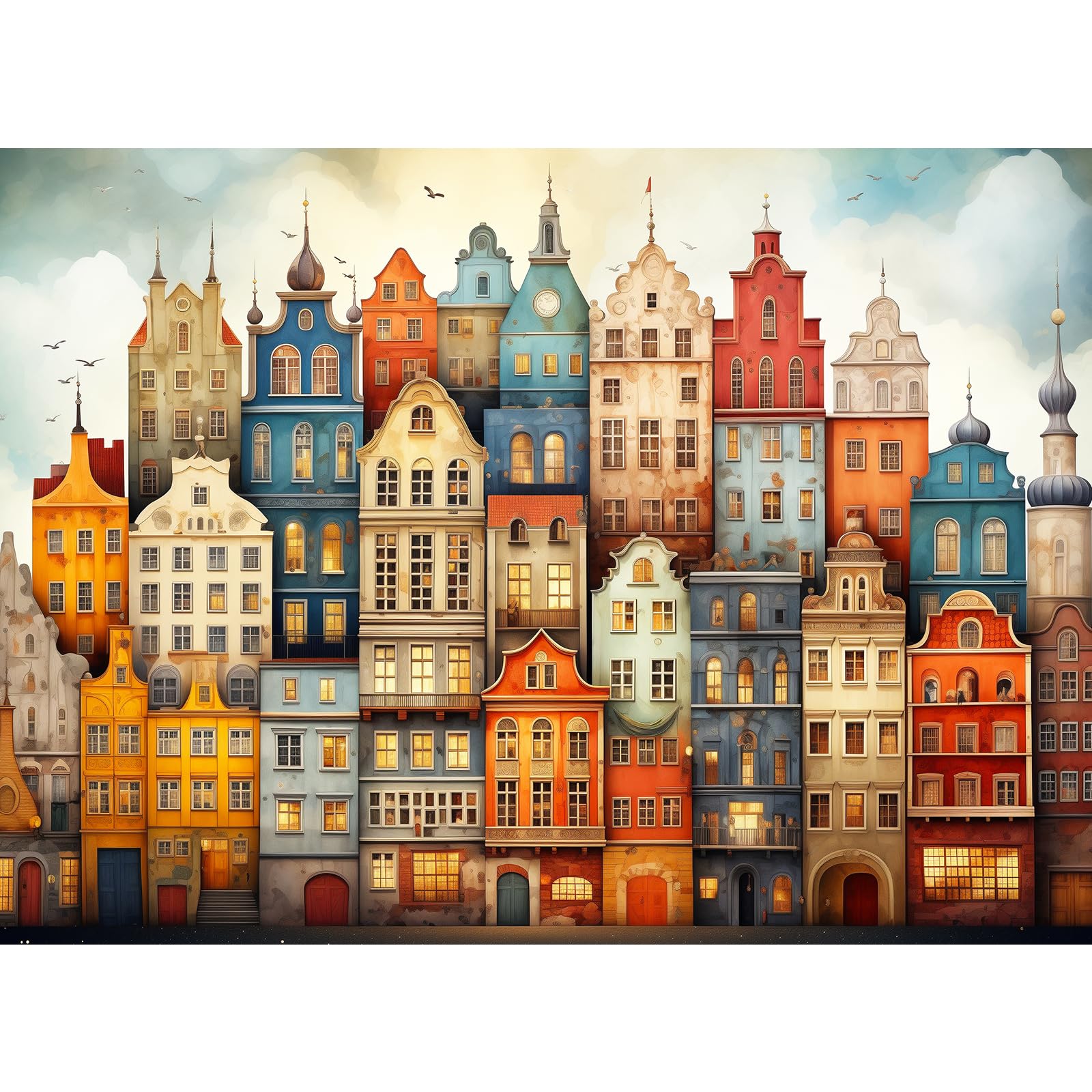 MISITU 1000 Pieces Jigsaw Puzzles for Adults Italy