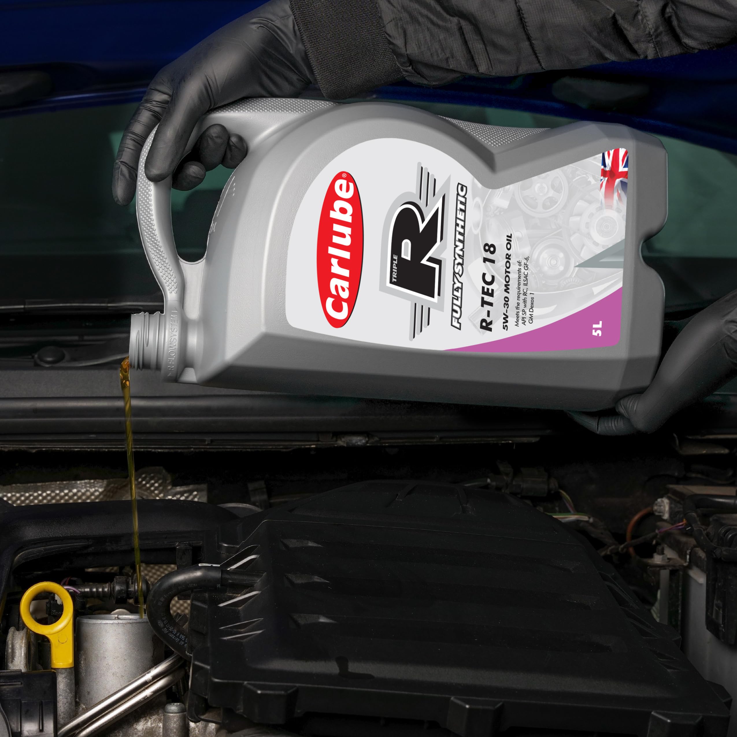 Carlube Triple R 5W-30 Dexos 1 Totalmente Sintético R-TEC 18 5L, API SN