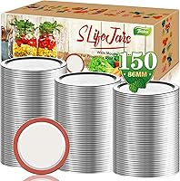 Vista 9 de SLifeJars Tapas y anillos para conservas de boca regular, 240 tapas y anillos para tarros Mason de 2.756 in y anillos para enlatado de boca regular