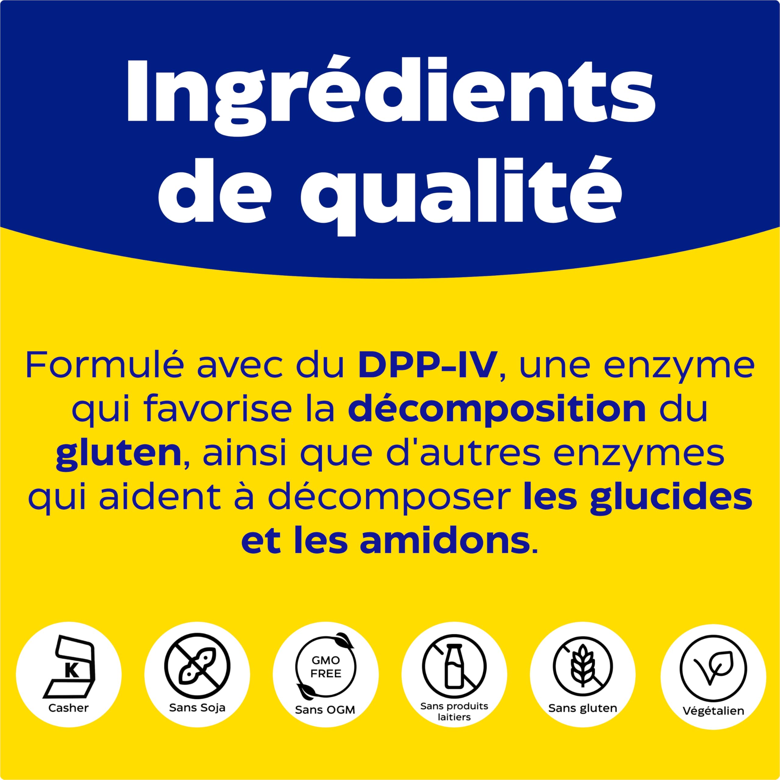 Enzymedica Glutenease, Formule Enzymatique Contre Le Gluten Et La Caséine, 60 Capsules, Sans Gluten, Végétarien
