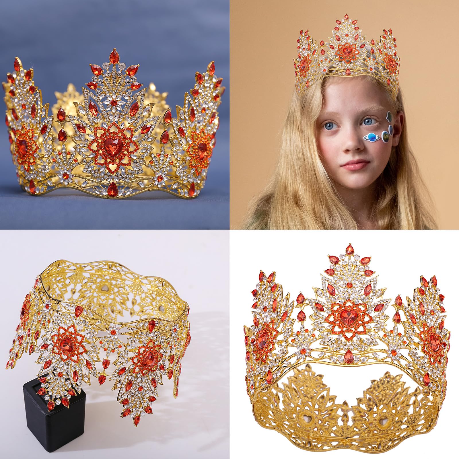 Schimmernde Strasssteine, Kronen, Kopfschmuck, Haarschmuck für Modebegeisterte, eleganter Brautschmuck, Haarschmuck, Silberne Kopfbedeckungen