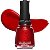 China Glaze CG Nail Polish Red Pearl – Vibrant Red Nail Polish, Quick Dry, Chip Resistant, Shimmer Glossy Finish for Salon & DIY Manicure, 0.5 fl oz