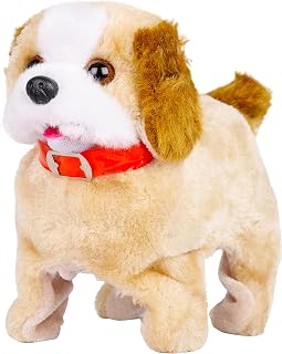VGRASSP Jumping and Walking Dog Toy for Kids with Back Flip Action Soft Plush Dancing Puppy Electronic Pet Gift - Color As Price In India