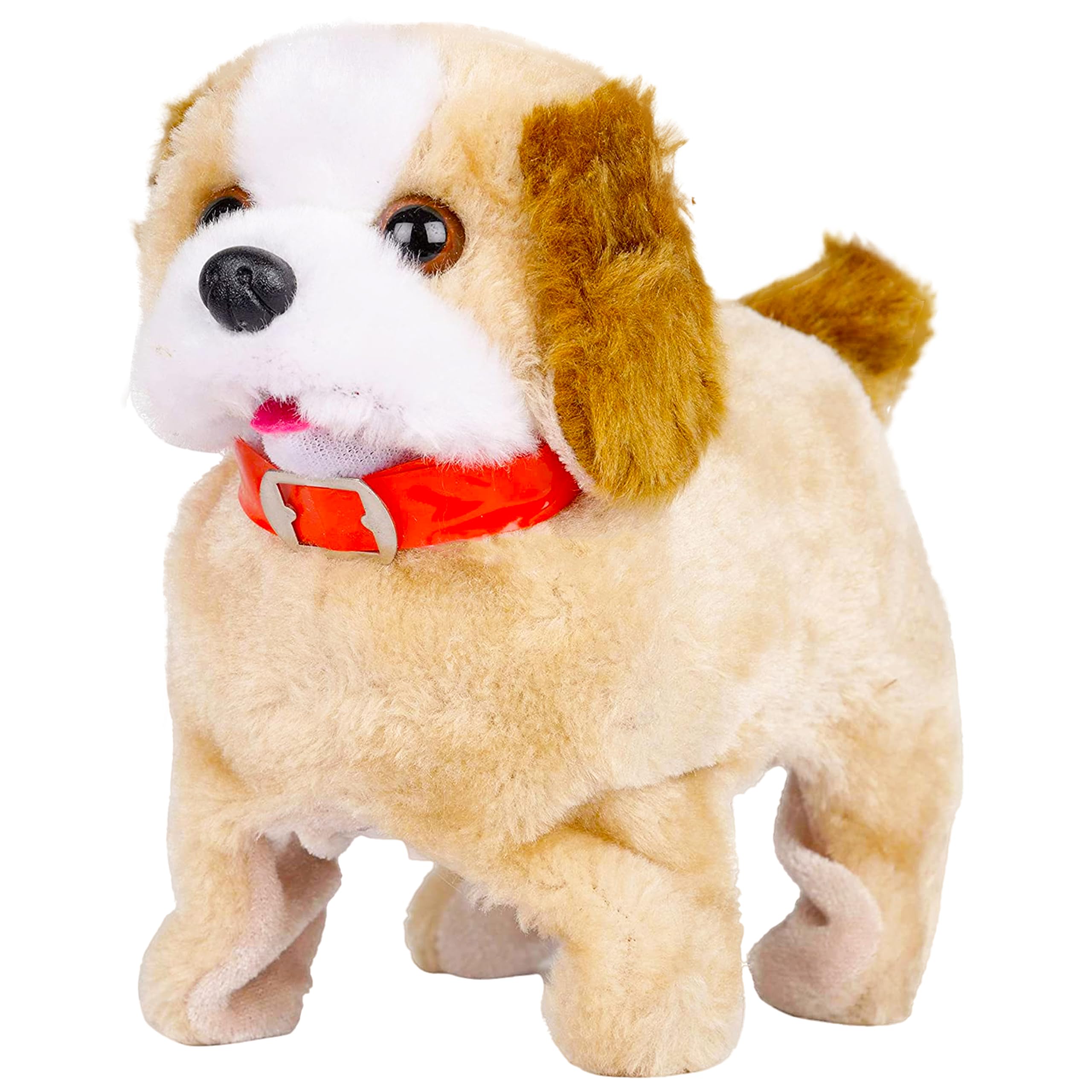 VGRASSP Jumping and Walking Dog Toy for Kids with Back Flip Action Soft Plush Dancing Puppy Electronic Pet Gift for Toddlers Boys and Girls - Color As Per Stock-image-3
