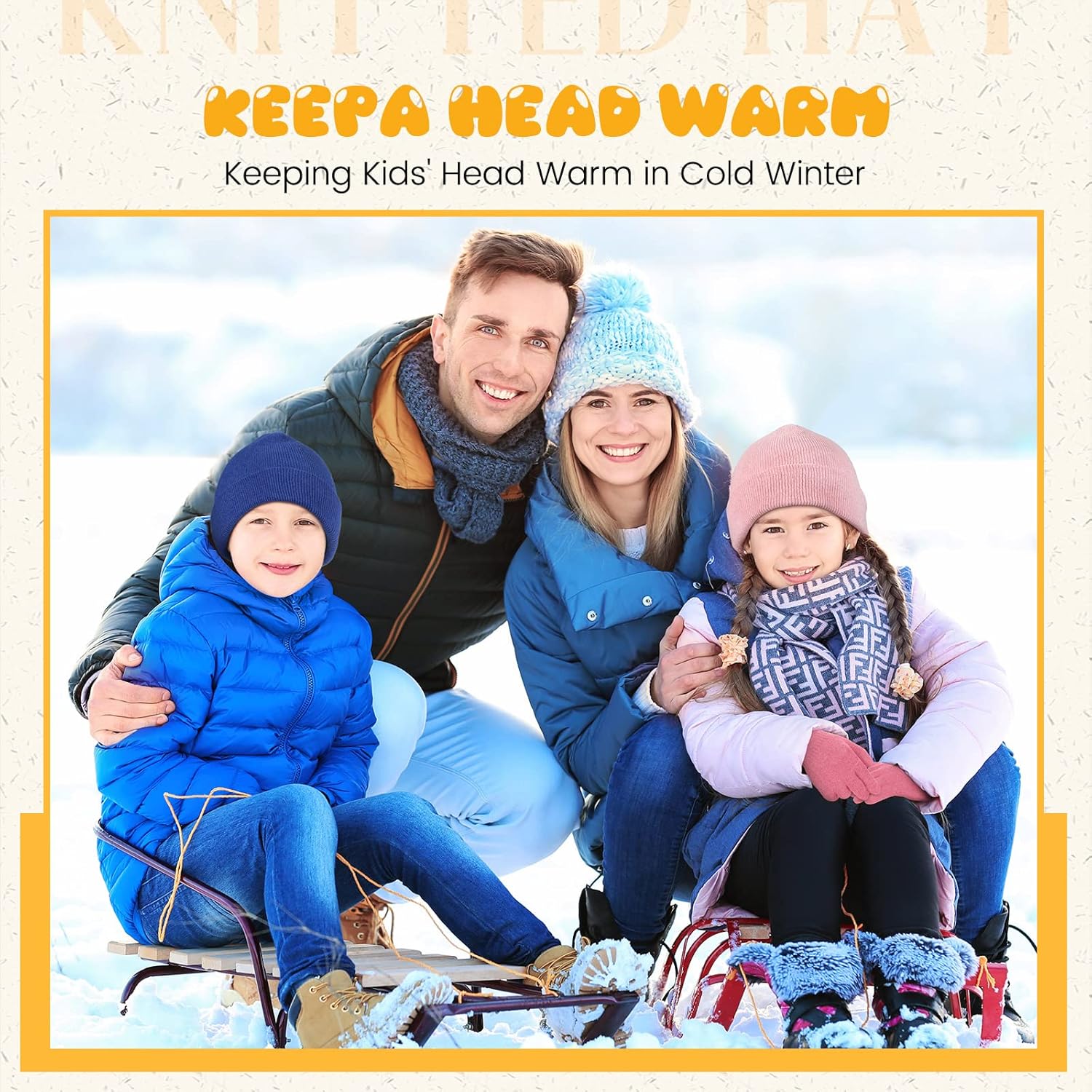 48 Pcs Kids Gloves Bulk Kids Winter Beanies Set Multipack Warm Cold Weather Hats Stretchy Finger Knit Gloves for Unisex Children Boys Girls School Outdoor