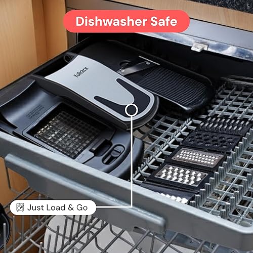 Miniatura 8 de Fullstar The Original Pro Chopper - Picador de verduras y espiralizador, picador de alimentos con recipiente, rebanador de frutas, utensilios de Ss