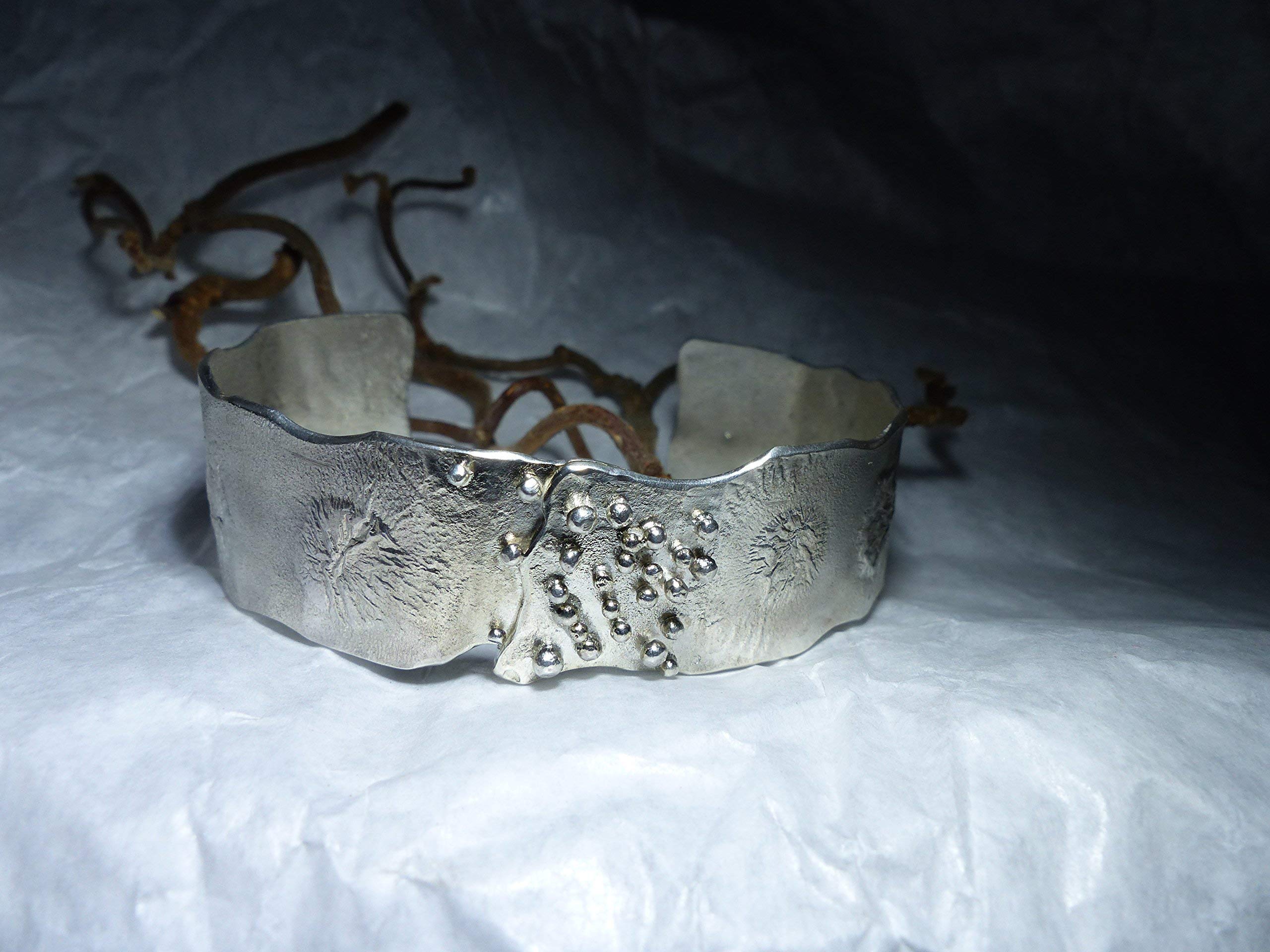 Armspange in Silber mit Granulation - Unikat