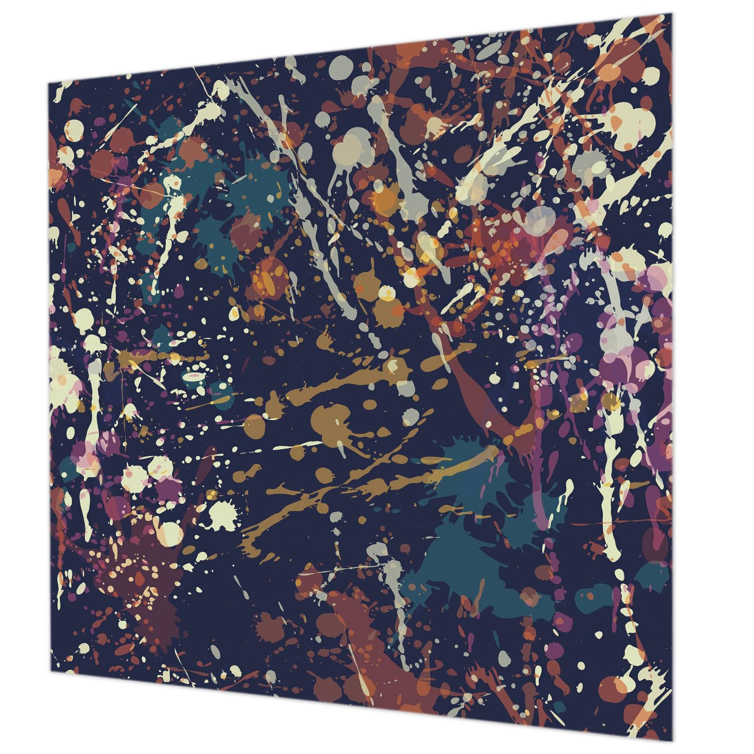 Papier Peint Intissé Mur 250x250 cm Abstraction Colorée Tulup