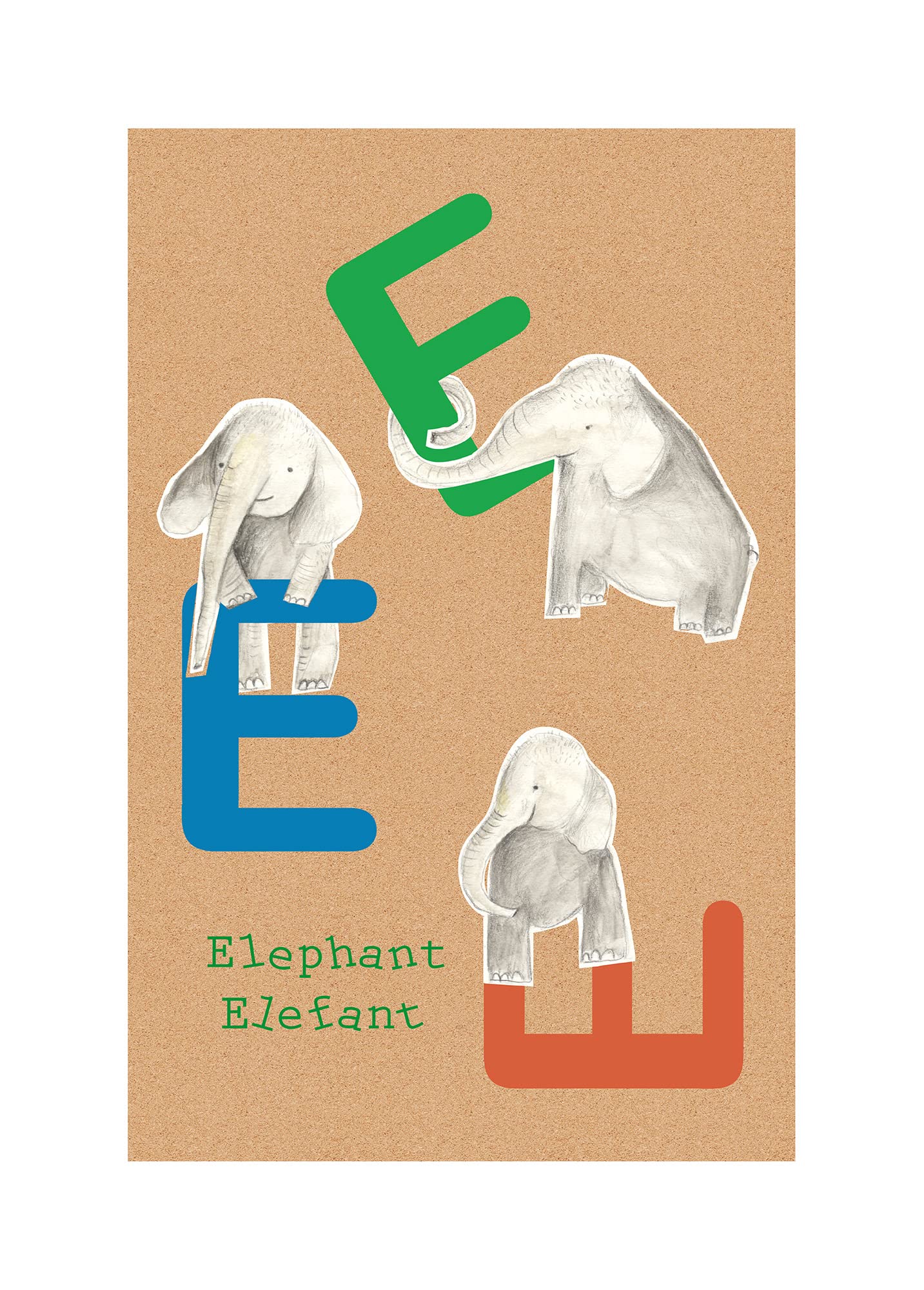 Póster de animal ABC Comar de 50 x 70 cm en impresión artística para decoración PURE Boutique