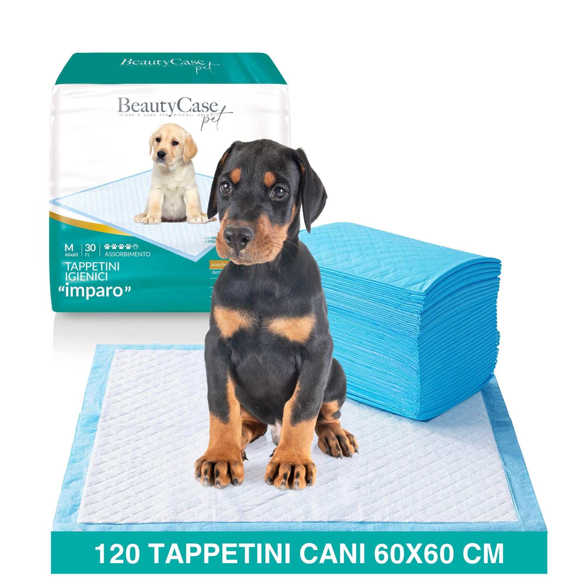 Tapis de Propreté Chien 60x60 cm pour l'Éducation à la Maison et les Trajets en Voiture