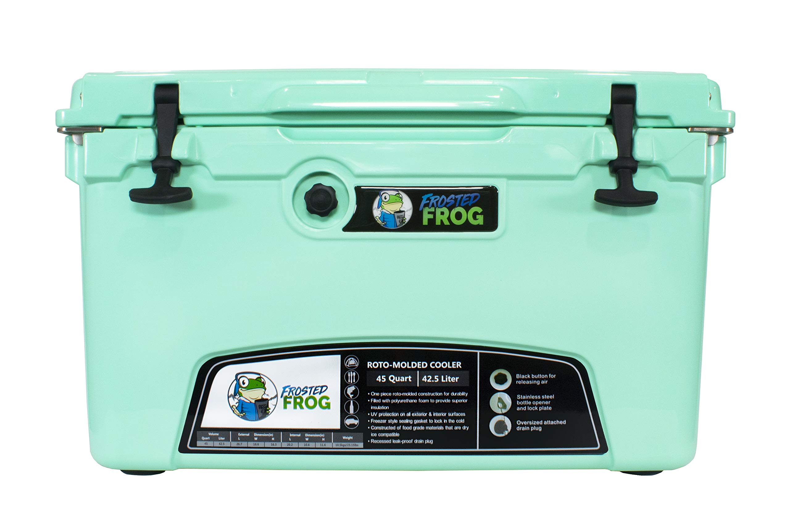 45 Quart Ice Chest Heavy Duty High Performance Roto-Molded Commercial Grade Insulated Cooler