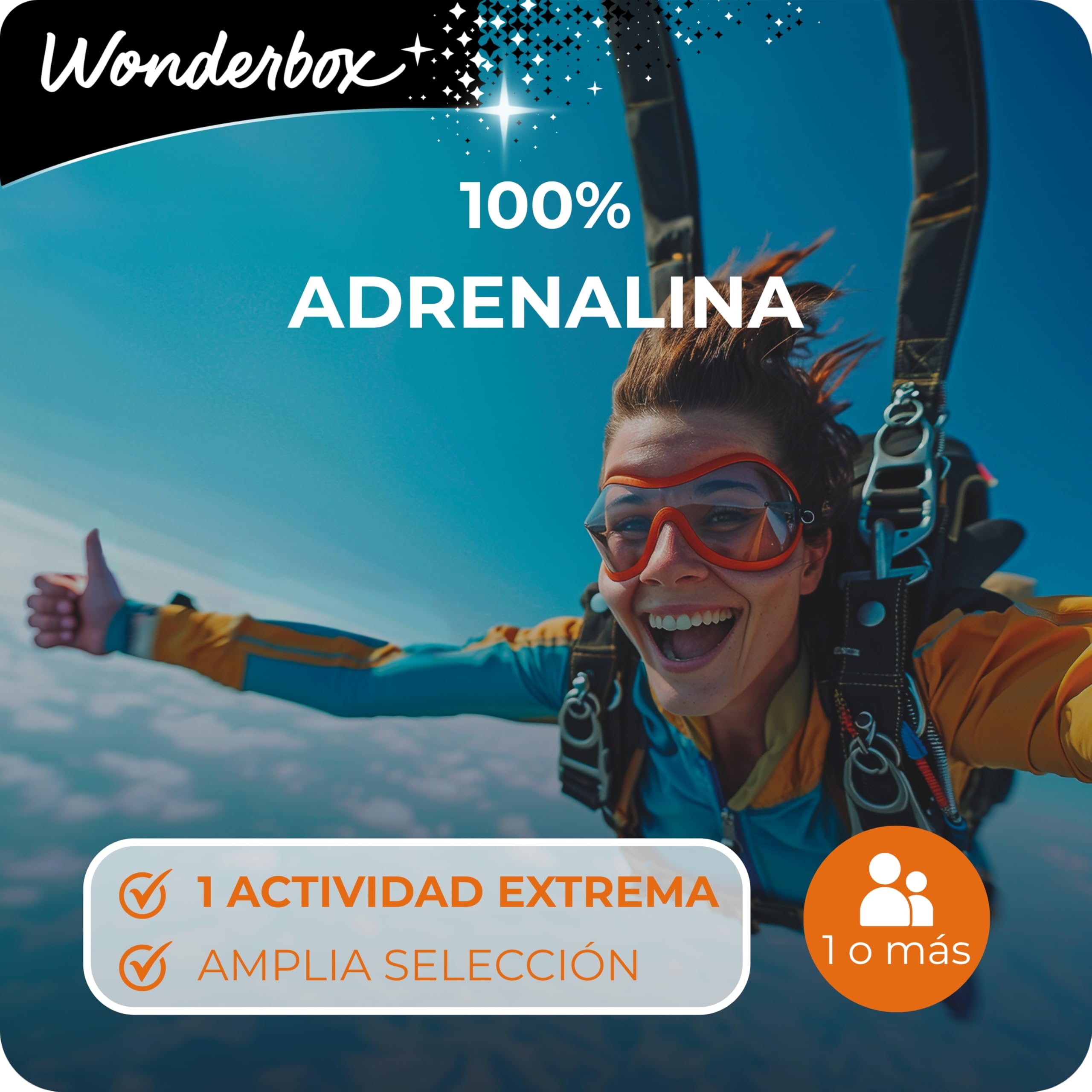 WONDERBOX regalo -100% ADRENALINA- 9.550 actividades para una o más personas
