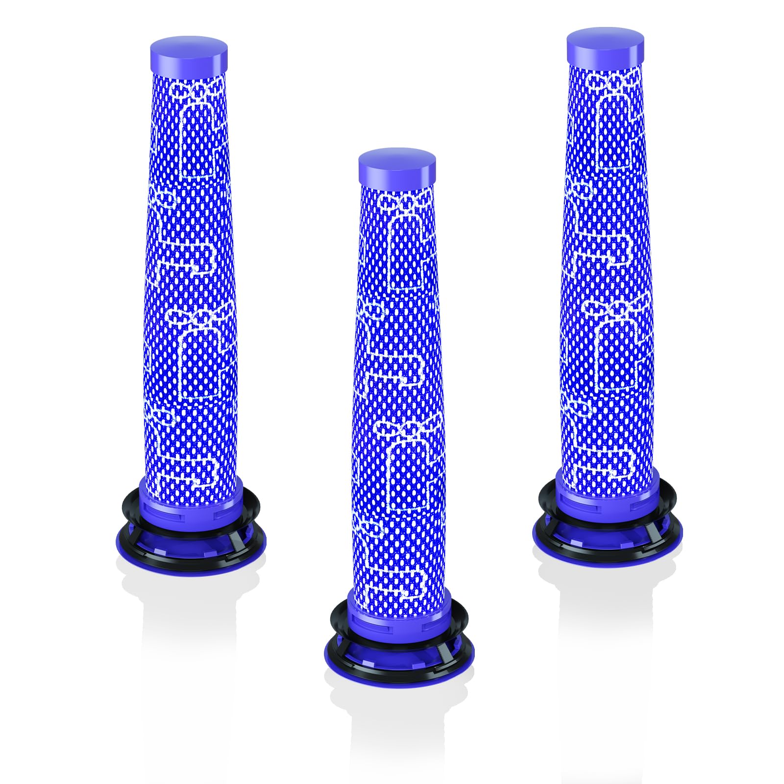 Replacement Vacuum Pre-Filter Compatible with Dyson V7 & V8 Series Cordless Vacuum Cleaner, Three Pre Vacuum Filters Replaces Part, Effective Filtering & Cleaning, Home Cleaning Helper (3)