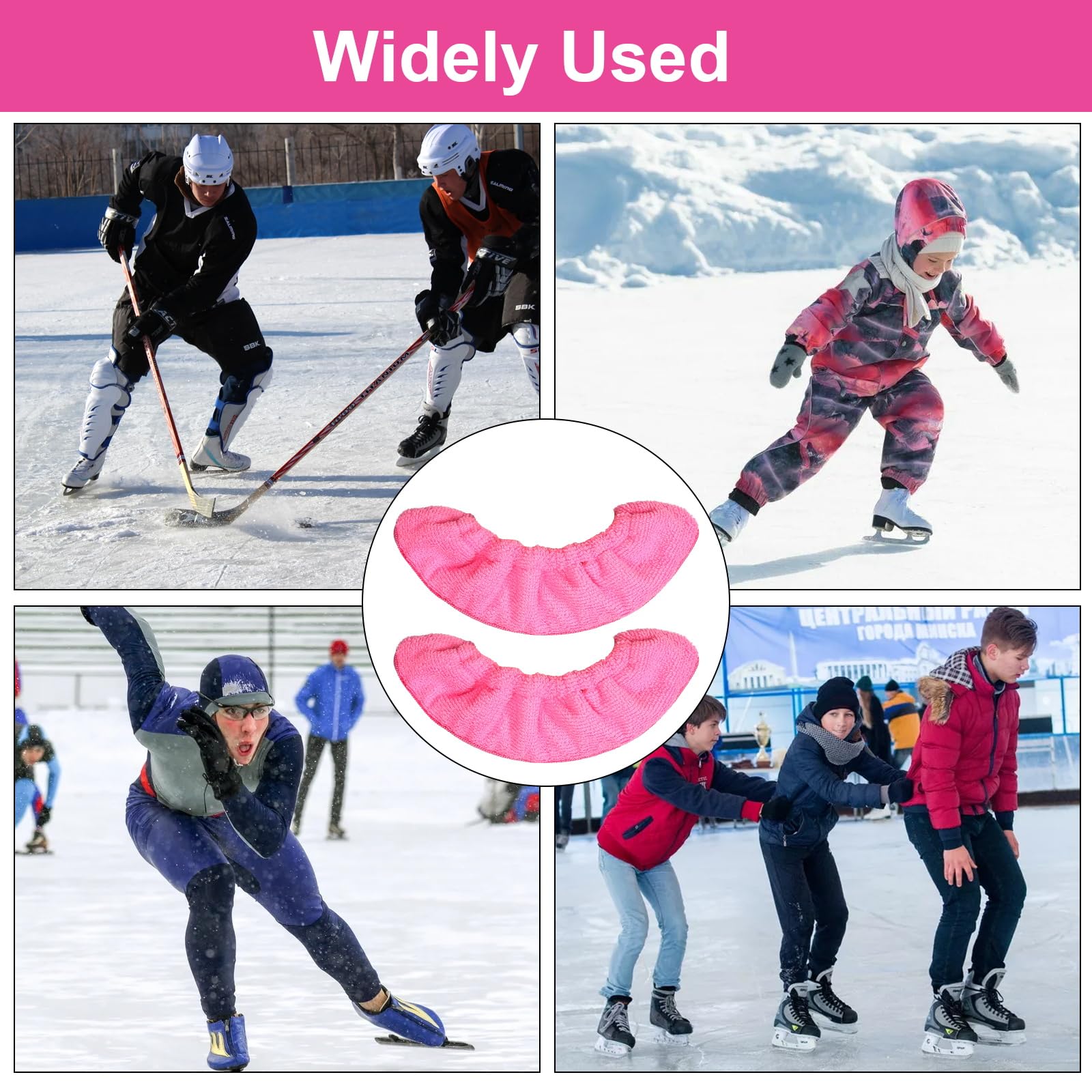Copri Lama per Pattini da Ghiaccio, 1 Paio Protezioni per Lame per Pattini da Ghiaccio Calze Elastiche per Pattini, Accessori per Pattini da Ghiaccio Proteggi per Lame per Pattini da Hockey