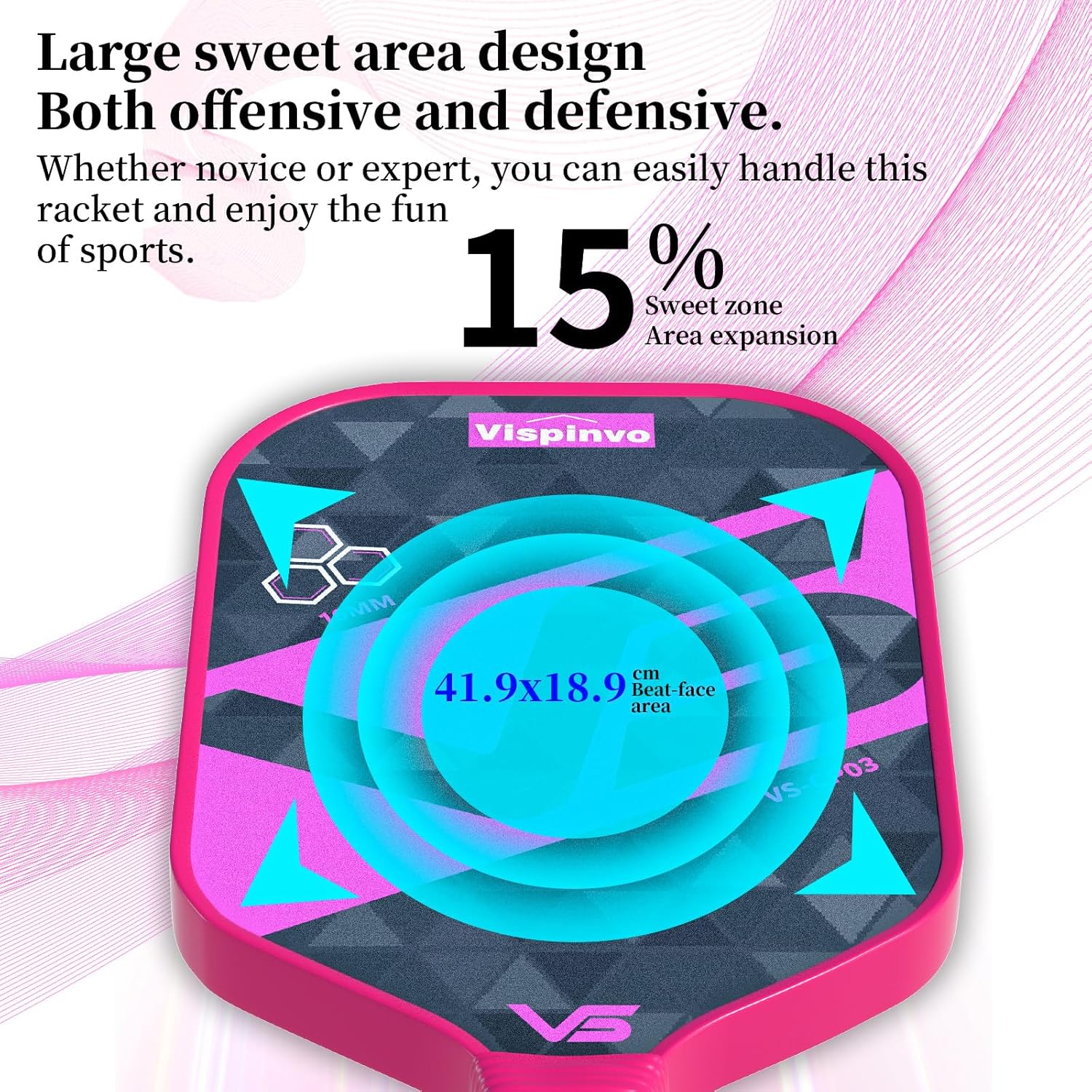 Pickleball Paddles Set of 2, Fiberglass Pickle Ball Paddles with 4 Grip Straps + 2 Paddle Covers, Durable &Lightweight Racket for Beginners, Men, Women, Adults, Kids