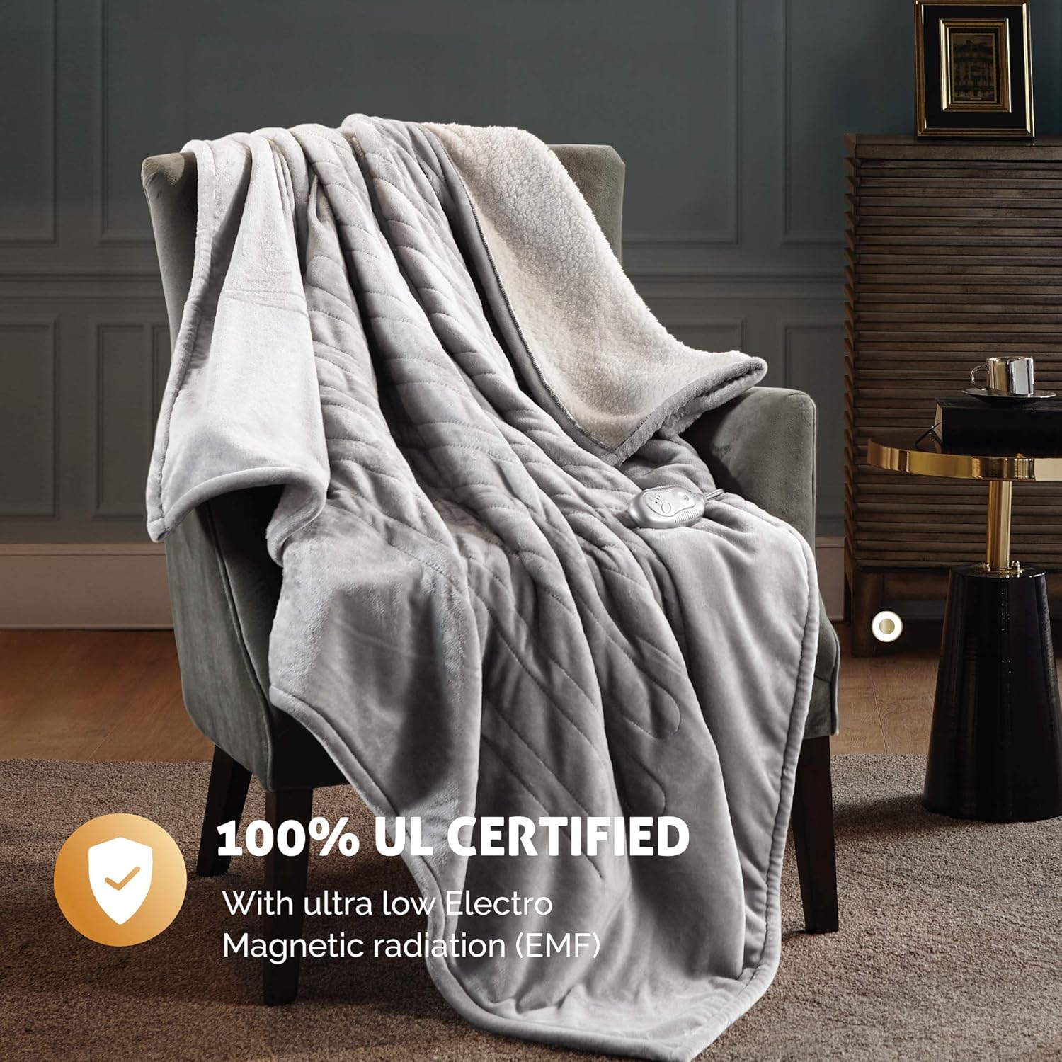 Bеѕt Cуbеr Mоndау 🔥 Hyde Lane Sherpa Heated Blanket - Grey | Luxury 60x70 Oversized Plush Therapedic Electric Throw | Extra Cozy & Soft | 3 Heat Settings | Automatic - Shut Off | Machine Washable Buу 1 gеt 1 🔥 Hyde Lane Sherpa Heated Blanket - Grey | Luxury 60x70 Oversized Plush Therapedic Electric Throw | Extra Cozy & Soft | 3 Heat Settings | Automatic - Shut Off | Machine Washable