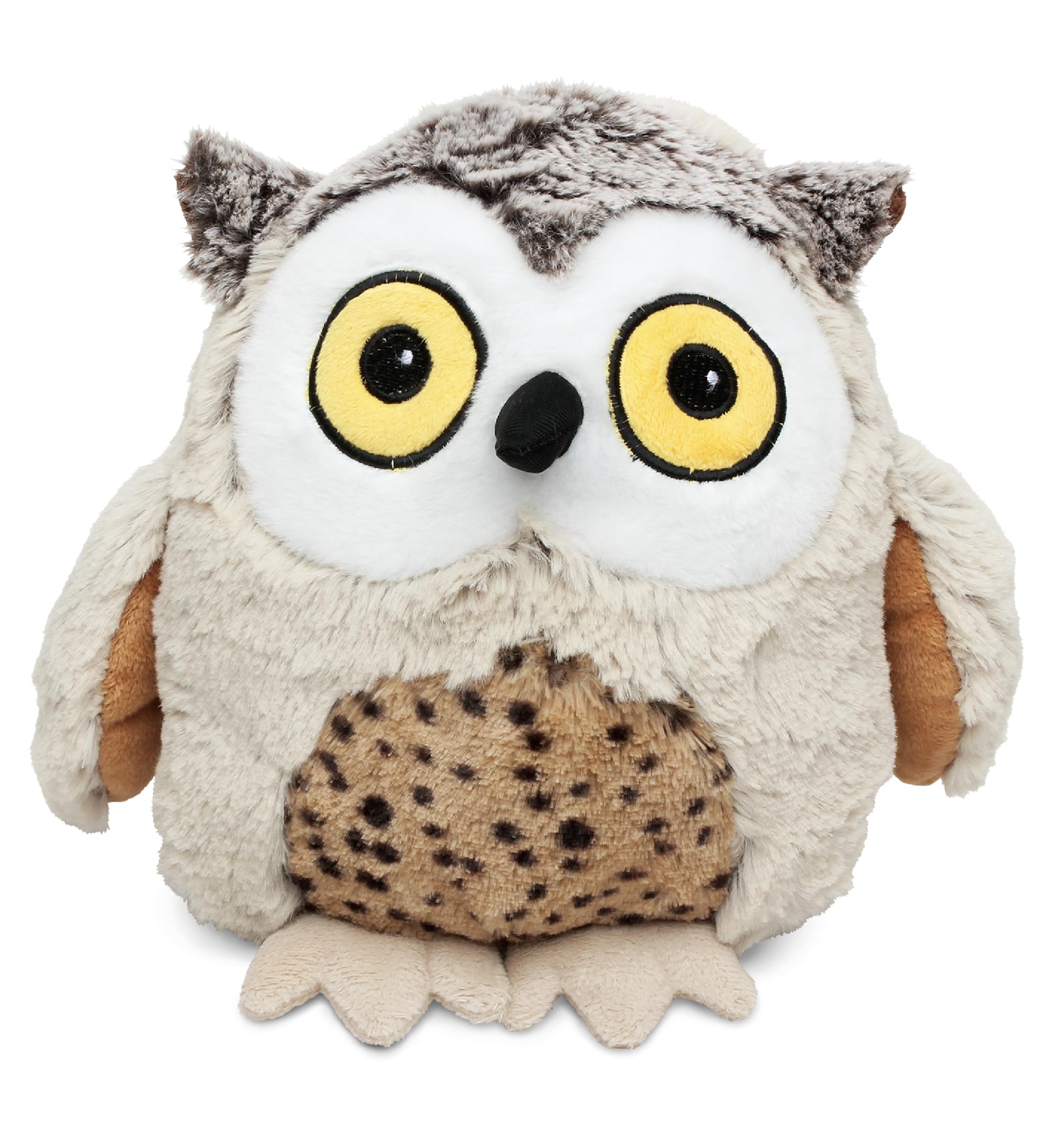 DolliBu Plush Owl Stuffed Animal - Soft Plush Huggable Brown Owl, Adorable Playtime Owl Plush Toy, Cute Forest Wildlife Bird Cuddle Gift for Kids &