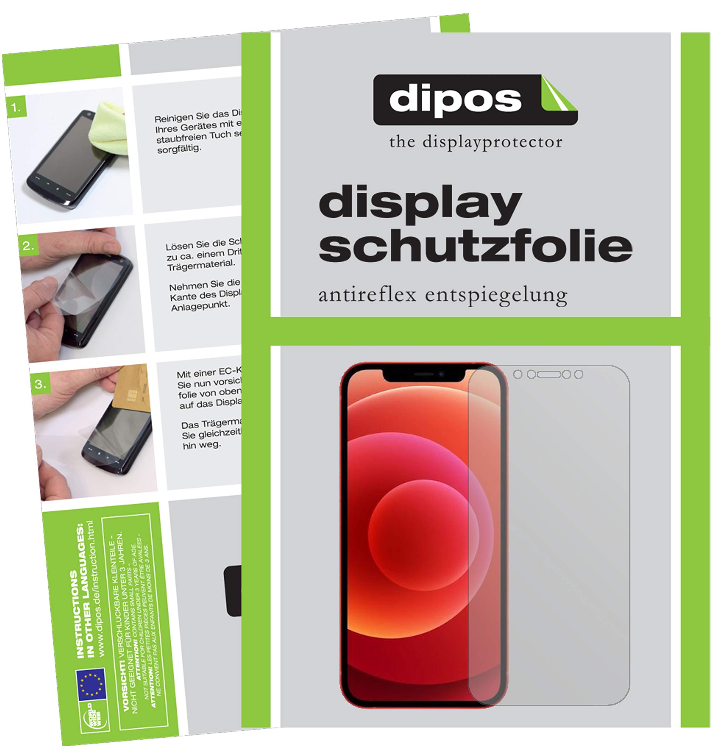 dipos I 6X Pellicola Protettiva Compatibile con Apple iPhone