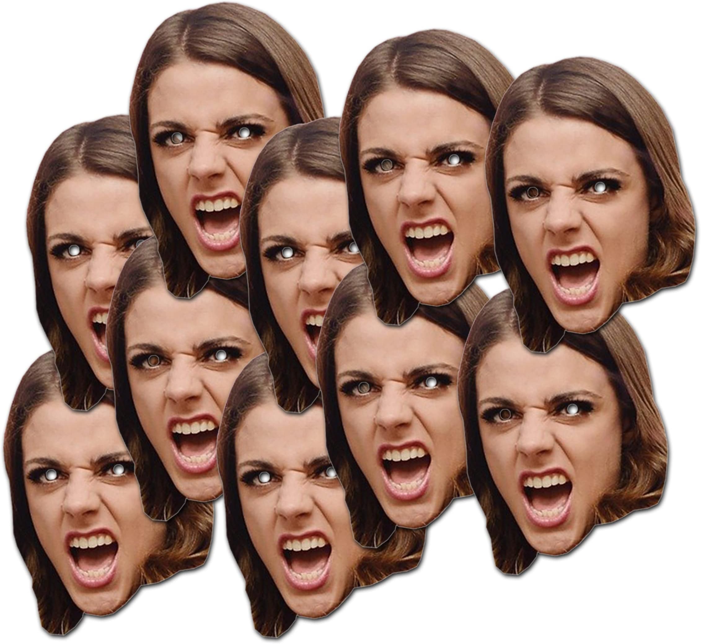 Fun Personalised Photo Face Masks - DIY or Ready To Wear - Custom kits For Hen do, stag do, birthday party