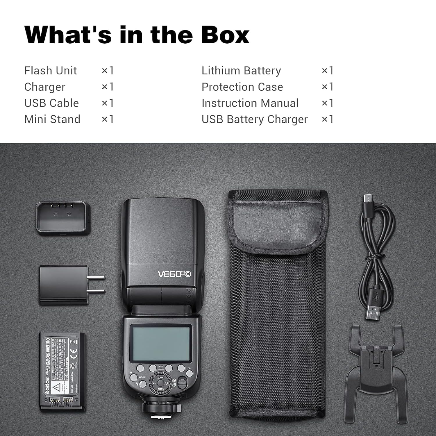 GODOX V860III-P Blitz Für Pentax Kameras – Mit 2W Einstelllicht, HSS, 2600mAh Akku, GN60