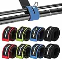 Sangles Néoprène Pour Cannes à Pêche - Lot De 8, 25 Cm, 4 Couleurs, Scratch Réglable, Réutilisables - 8