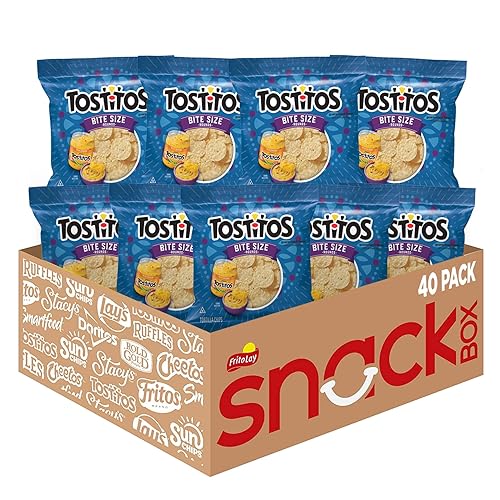 Tostitos Chips de tortilla Rounds del tamaño de un bocado, bolsas de 1 onza (paquete de 40)