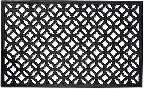 Miniatura 11 de DII - Colección de tapetes de goma para puertas todo clima, 18 x 30 pulgadas, celosía