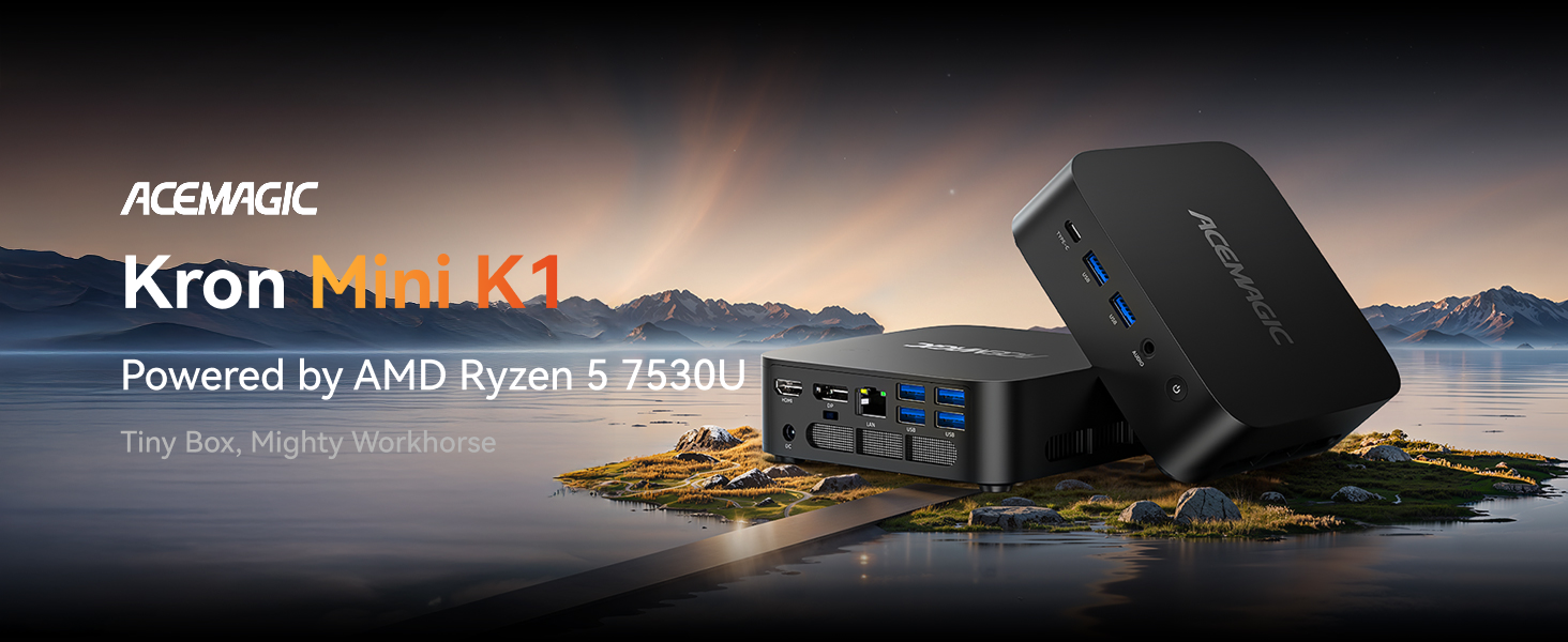 Amazon.com: ACEMAGIC K1 Mini PC Win 11 Pro, AMD Ryzen 5 7530U
