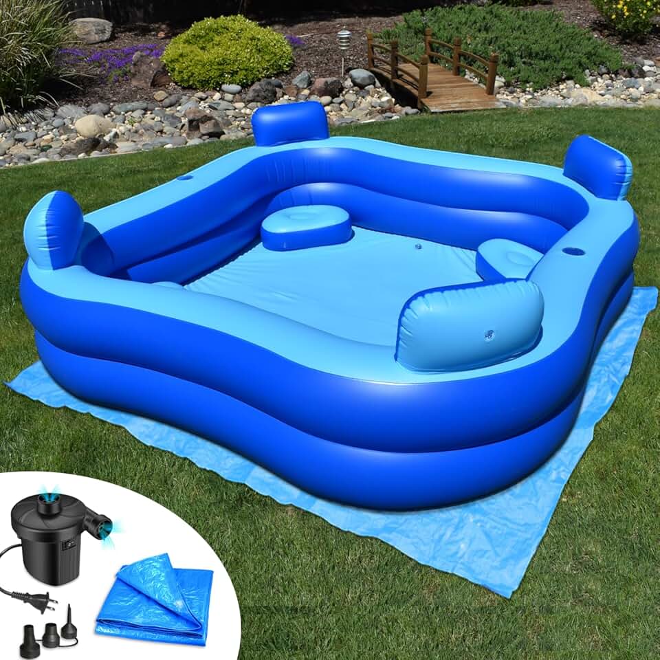 Inflatable Pool with Seats