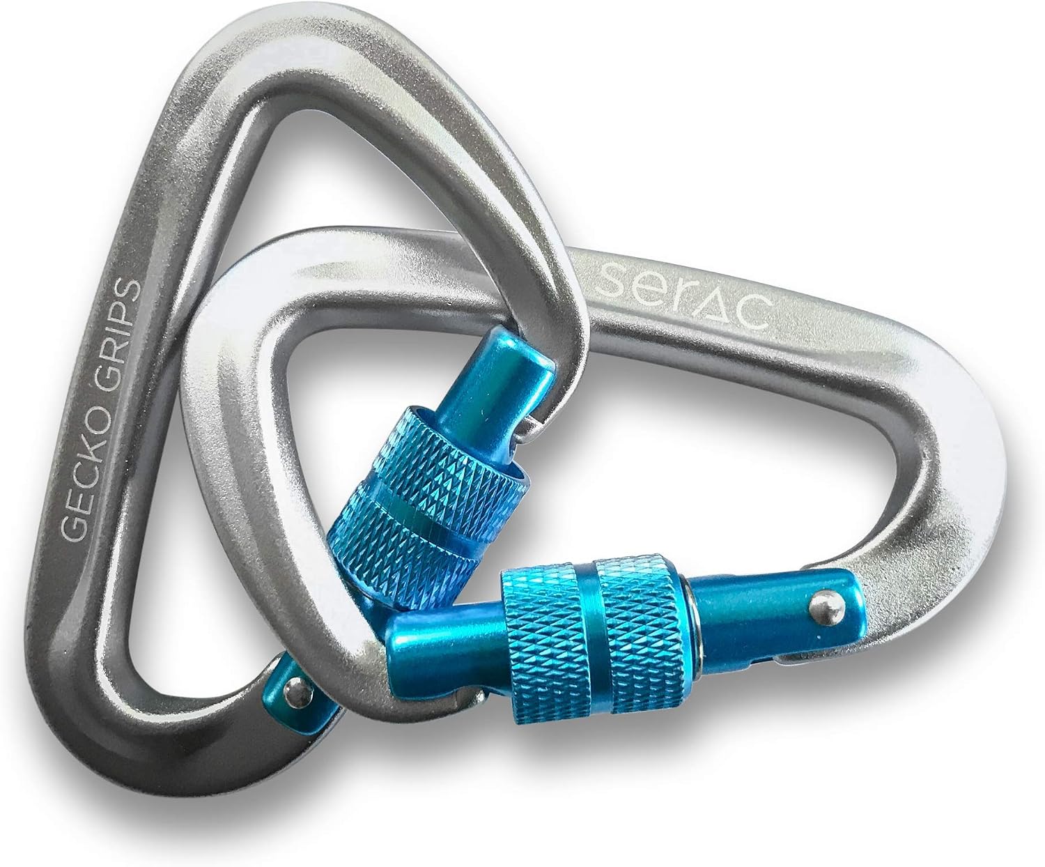 Serac #1 Ultra Strength Locking Carabiners x2 (one Pair), Ultra Durable & Strong Perfect Classic Single or Sequoia Double hammocks - Made from Ultralight Aircraft Grade Aluminum