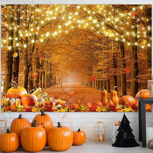 Miniatura 2 de Avezano Fondo de otoño para fotografía, otoño, hojas de bosque de arce, fondo de fotos de Acción de Gracias, decoraciones de fiesta de granja,