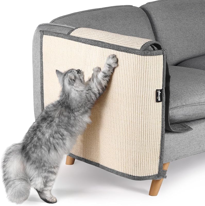 Tapete Arranhador para Gatos em Sisal com Bolsos e Velcro NATUYA NATUYA-02 – Apoio Direito