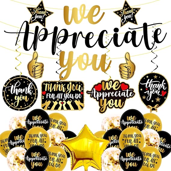 34pcs Employee Appreciation Decorations, Employee
