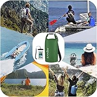 Vista 38 de OMGear - Bolsa seca impermeable y bolsa para teléfono, bolsa flotante de 40L/30L/20L/10L/5L para kayak, navegación, actividades al aire libre