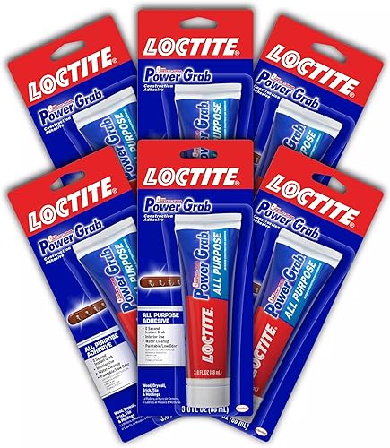 Miniatura 8 de Loctite Power Grab Express - Adhesivo de construcción multiusos, tubo de compresión de 6 onzas líquidas, paquete de 12 – Pegamento de construcción
