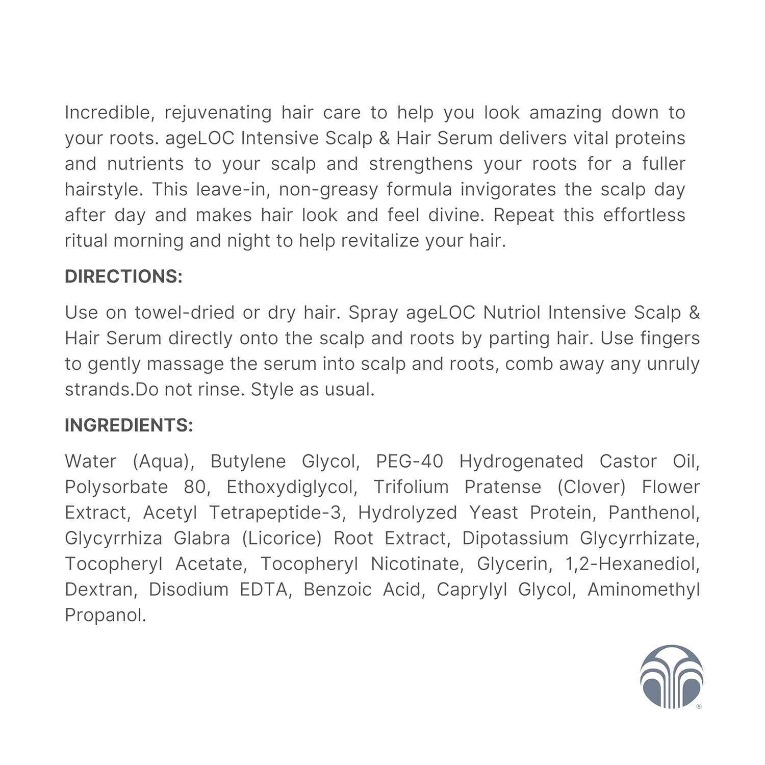 Nu Skin ageLOC Nutriol Scalp & Hair Serum | Nourishing Formula for Fuller, Thicker, and Healthier Hair | Antioxidant | Non-Greasy Serum | Scalp Care, Daily Hair Serum | 75ml - Image 2